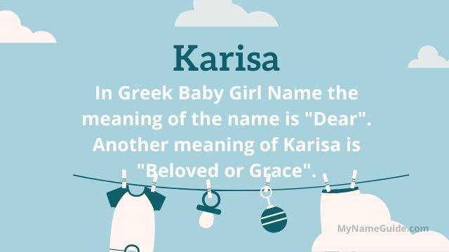 Karisa- Modern Greek Girl Names and Meanings