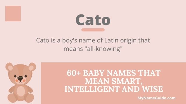 Boy Names That Mean Smart