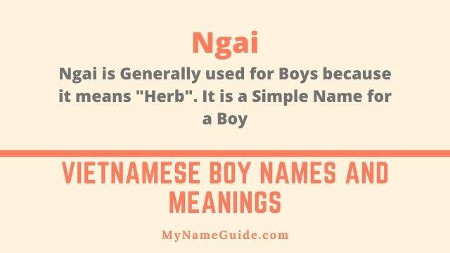 Top Vietnamese Boy Names