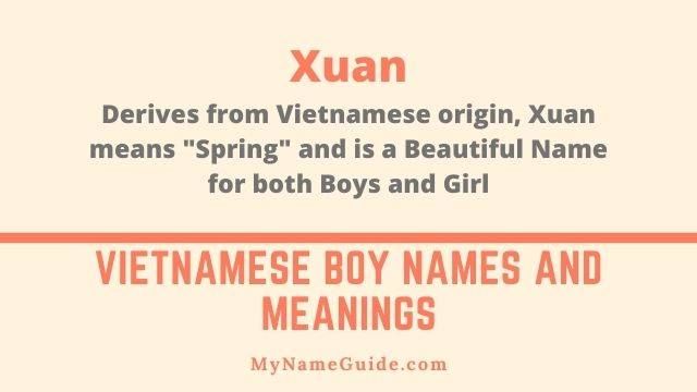 Top Vietnamese Boy Names