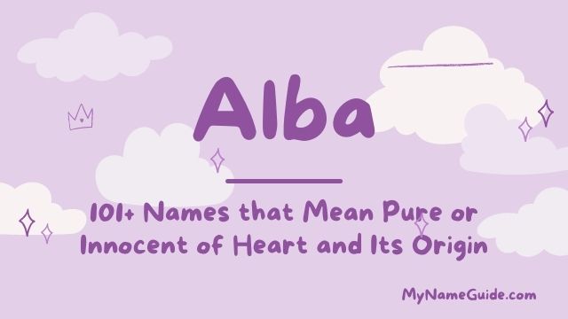 Girl Names that Mean Pure