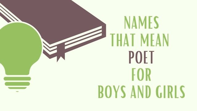 Names That Mean Poet